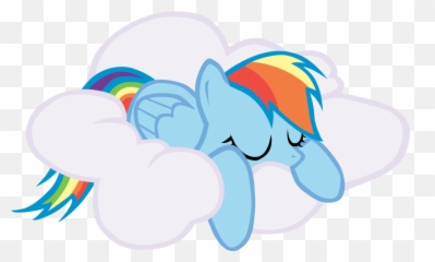Download Hd Fanmade Rainbow Dash Sleeping - My Png