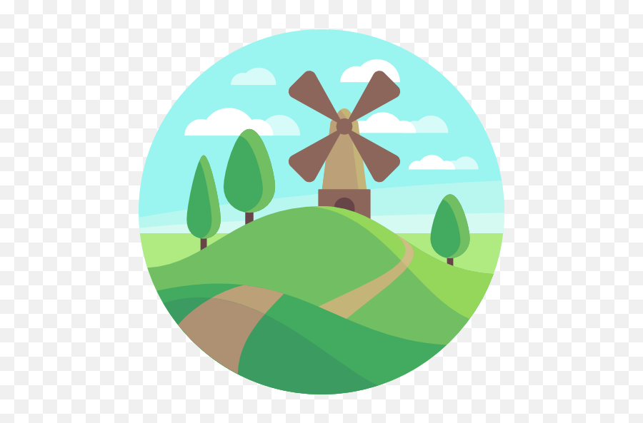 Free Icon - Landscape Icon Circle Png,Mill Icon