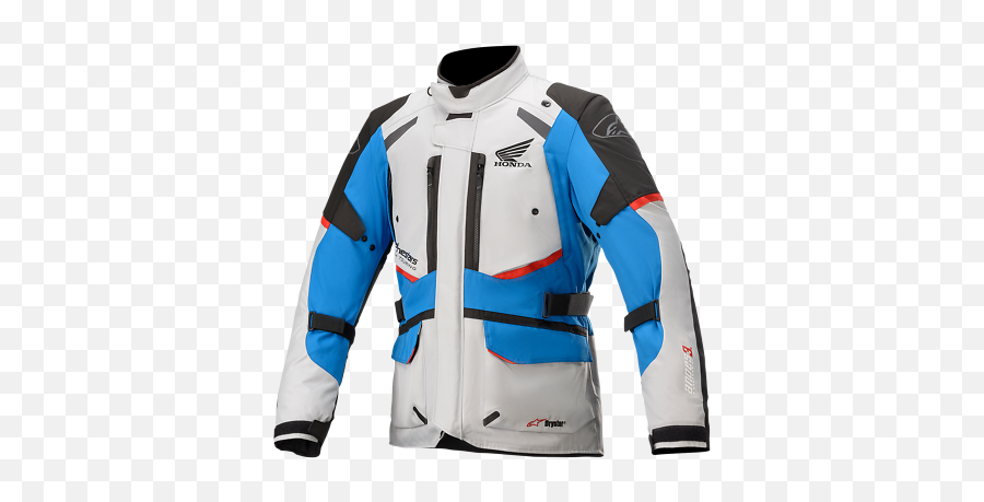 Alpinestars Honda Andes V3 Drystar Jacket - Graybluered Large Ebay Motorcycle Suit Png,Icon Motorcycle Vest Armor