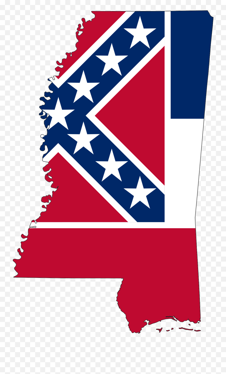 Flag - Mississippi Flag Map Png,Rebel Flag Png