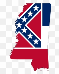 Flag - Mississippi Flag Map Png,Rebel Flag Png