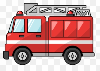 Fire Truck Clipart Png - Cartoon Fire Truck Drawing,Engine Png