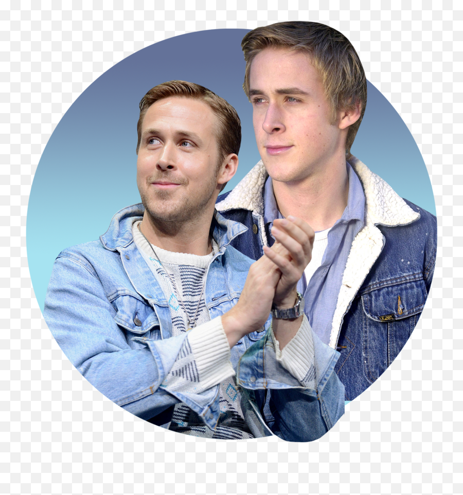 Ryan Gosling Has A Thing For Jean - Denim Jacket Hoody Celebrity Png,Ryan Reynolds Png