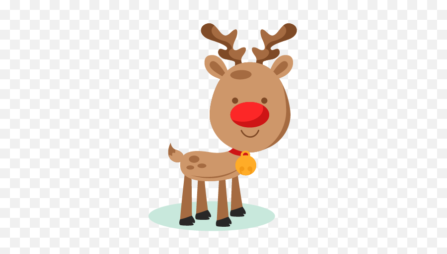 Reindeer Svg Scrapbook Cut File Cute - Reindeer And Presents Clipart Png,Deer Icon Tumblr