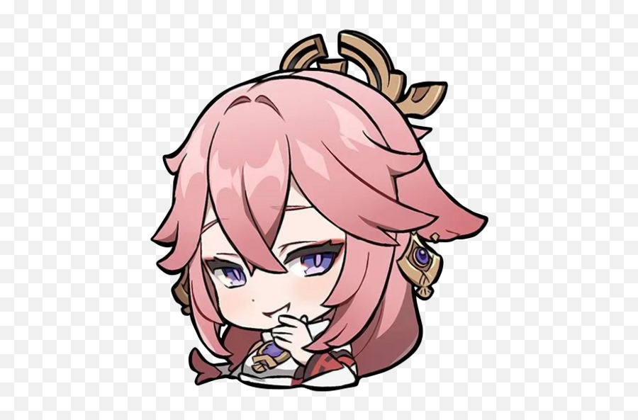 Ahlam Smolbunnyy Twitter - Sticker Png Yae Miko Chibi,Seto Kaiba Icon