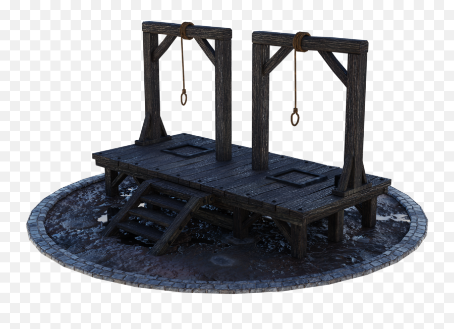 Blender To Unreal Engine 5 Medieval Gallows 3d Props - Solid Png,Geometry Dash 100 Likes Icon