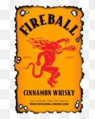 Fireball Logo History Meaning Symbol Png - Whiskey Label