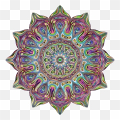Mandala Paper Meditation Pattern - 100 Calories In Olives Png,Psychedelic Png