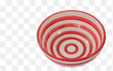 Red Stripe Small Bowl Png
