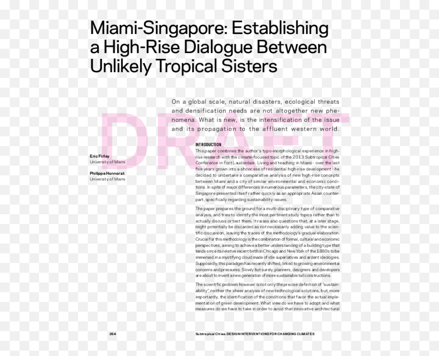 264 Subtropical Cities Design Interventions For Changing - Dot Png,Icon Condo Tanjong Pagar