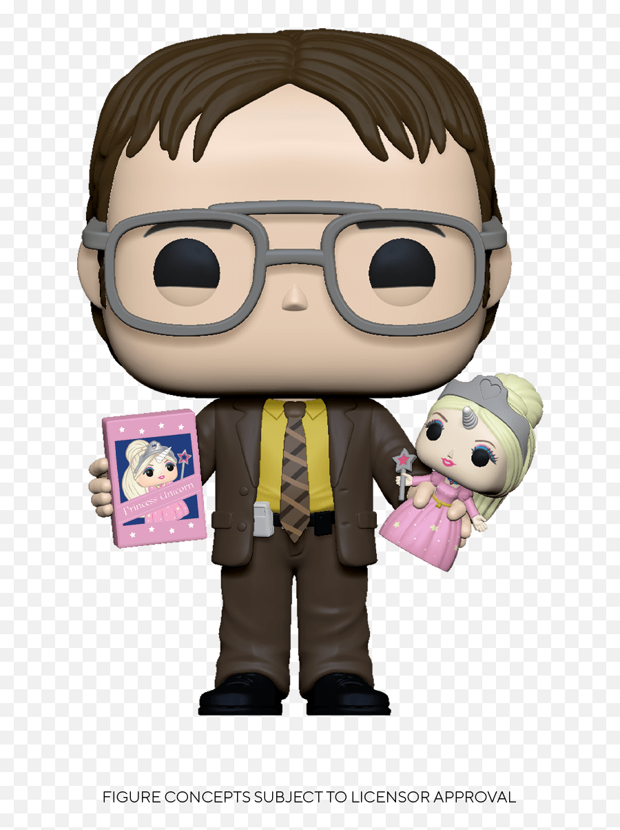 Dwight Holding Doll - Funko The Office Png,Dwight Png