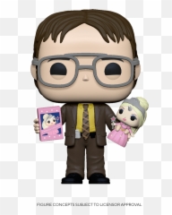 Dwight Holding Doll - Funko The Office Png,Dwight Png