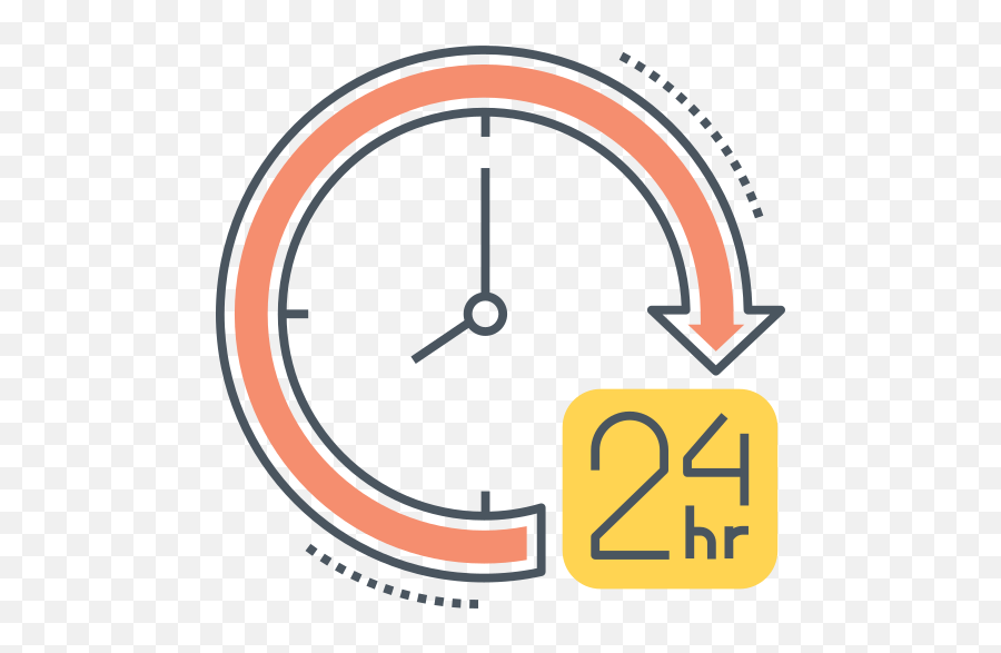24 Hours Vector Icons Free Download In Svg Png Format - Corporate Brand,24 Hours Icon
