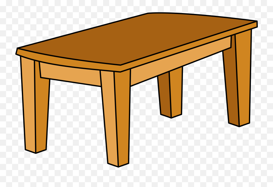 Free Cartoon Table Png Download - Mesa,Table Clipart Png
