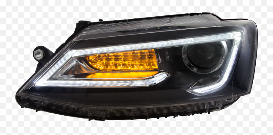 Car Head Light For Jetta Led Headlight - Car Front Light Png,Headlights Png