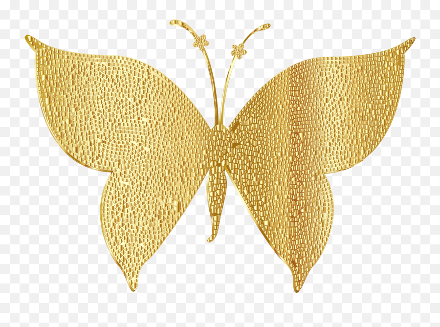 Clipart Diamond Butterfly - Gold Butterfly Transparent Background Png,Butterfly Png Clipart