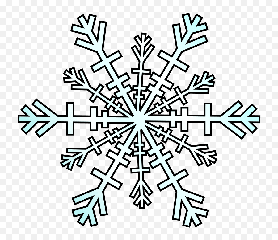 Snowflake Clipart Free Download - Clipart Snowflake Cartoon Png,Snowflakes Clipart Transparent Background