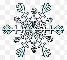 Snowflake Clipart Free Download - Clipart Snowflake Cartoon Png,Snowflakes Clipart Transparent Background