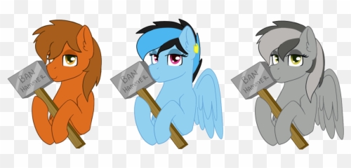 Banhammer Bant Birb Earth Pony - Cartoon Png,Earth Emoji Png