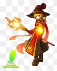 Fire Mage Male Lost Saga Character - Mikael Lost Saga Art Png,Mage Png