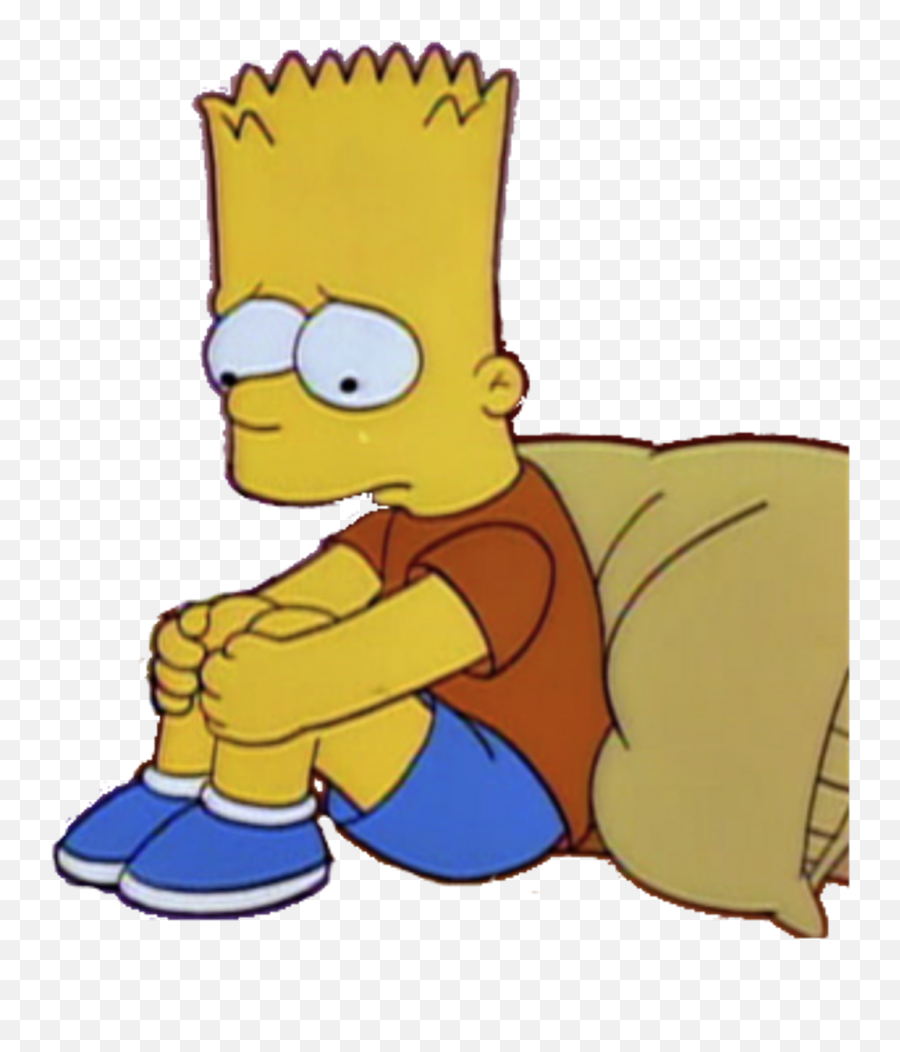 Download Sad Simpsons And Bart Image - Sad Bart Simpson Bart Sad Png,The Simpsons Png