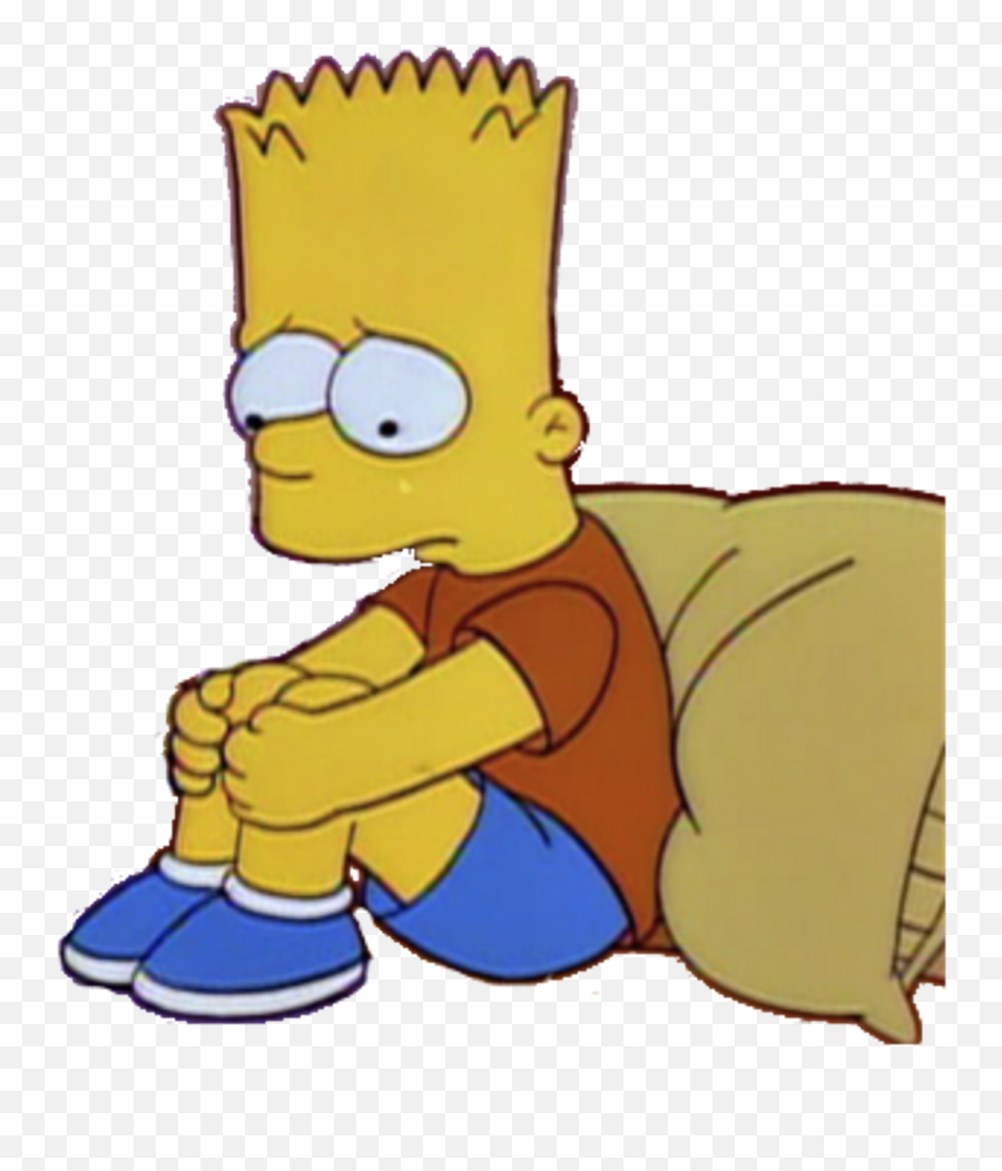 Download Sad Bart Simpson Facing The Wall Wallpaper