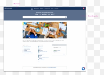 Samanage Service Portal Design Guide - Web Page Png,Portal Transparent Background