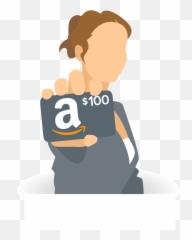 27 Mar - Amazon Gift Card Clipart Full Size Sitting png