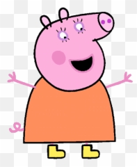 Peppa Pig Clipart - 444x540 Png Momma From