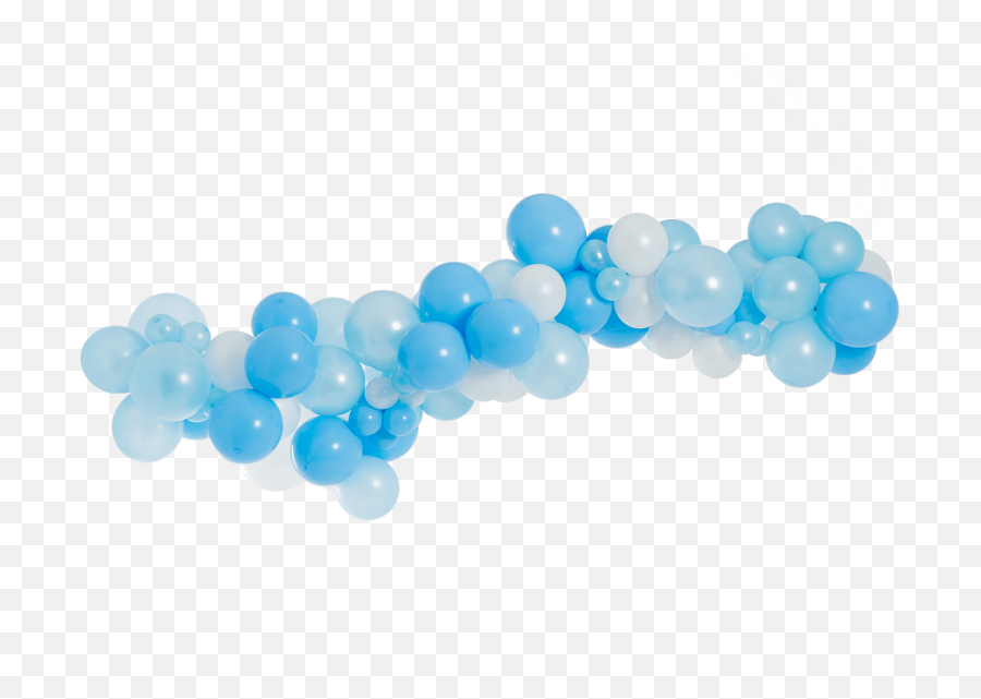 Blue Ombre Balloon Garland Kit - Transparent Background Blue Balloons Png,Garland Transparent
