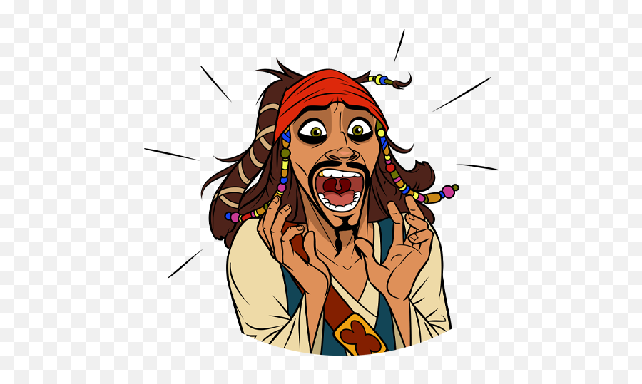 Vk Sticker 18 From Collection Captain Jack Sparrow Download - Jack Sparrow Stickers Telegram Png,Jack Sparrow Png