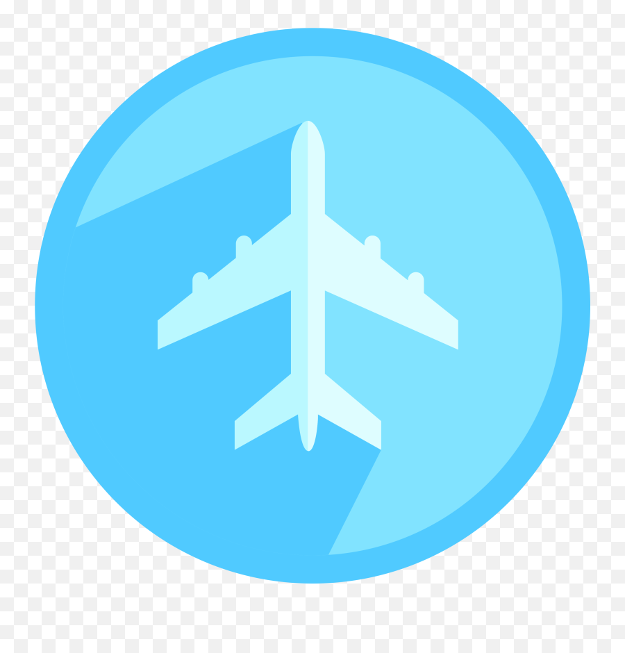 Download Airplane - Airplane Icon Circle Png Png Image With Png Airplane Symbol,Airplane Icon Png