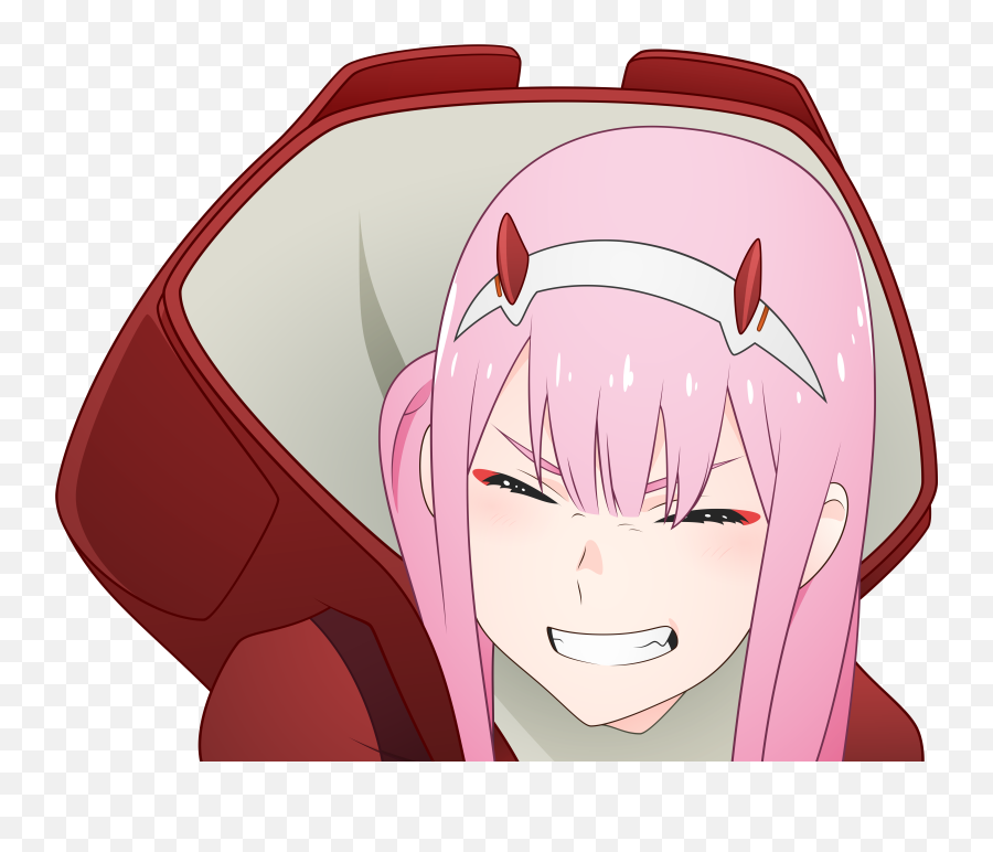 Download Anime Darling In The Franxx - Zero Two Smile Png,Zero Two Png