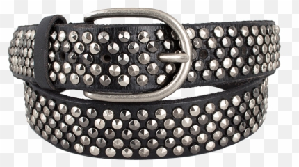 Download Leather Studded Belt - Studded Leather Belt Transparent Png,Gucci Belt Png