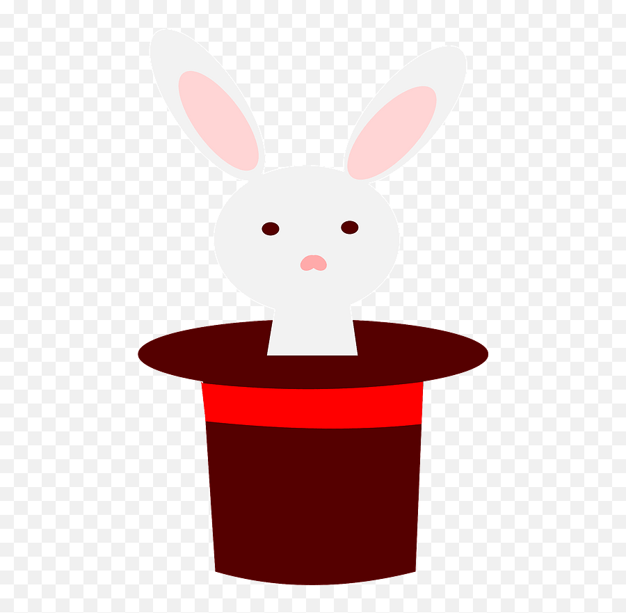 Rabbit In Magic Hat Clipart - Happy Png,Magic Hat Png