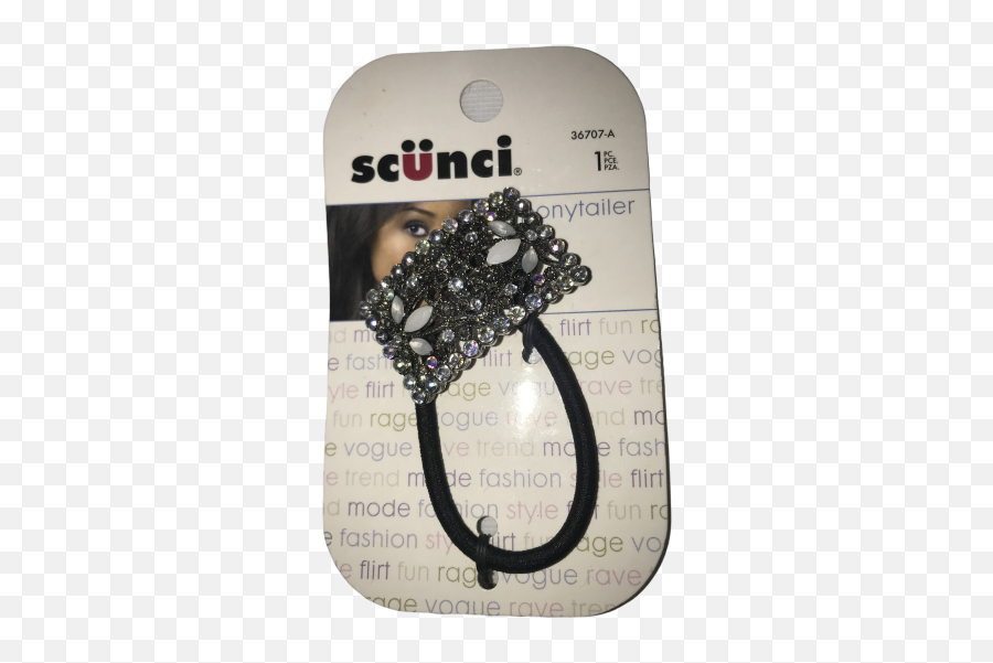 Scunci - Rhinestone Ponytail Scunci Png,Ponytail Png