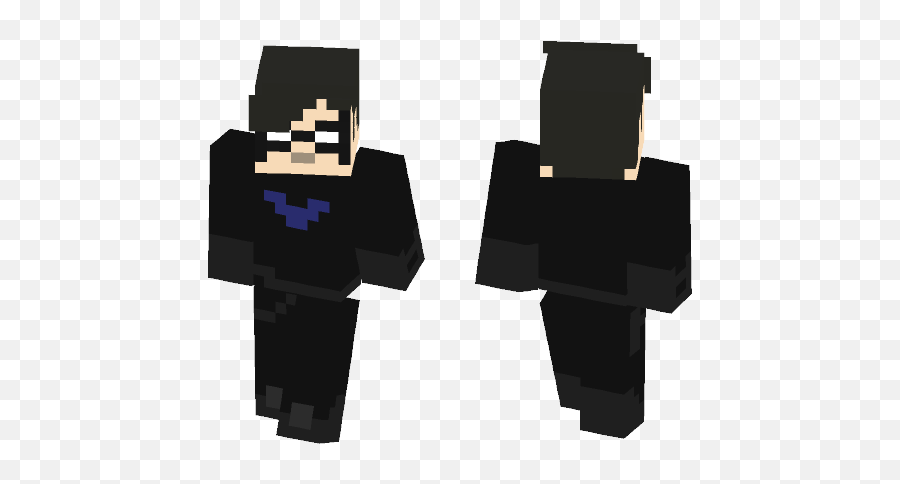 Download Dick Grayson Nightwing Minecraft Skin For Free - No Face Spirited Away Minecraft Skin Png,Nightwing Logo Png