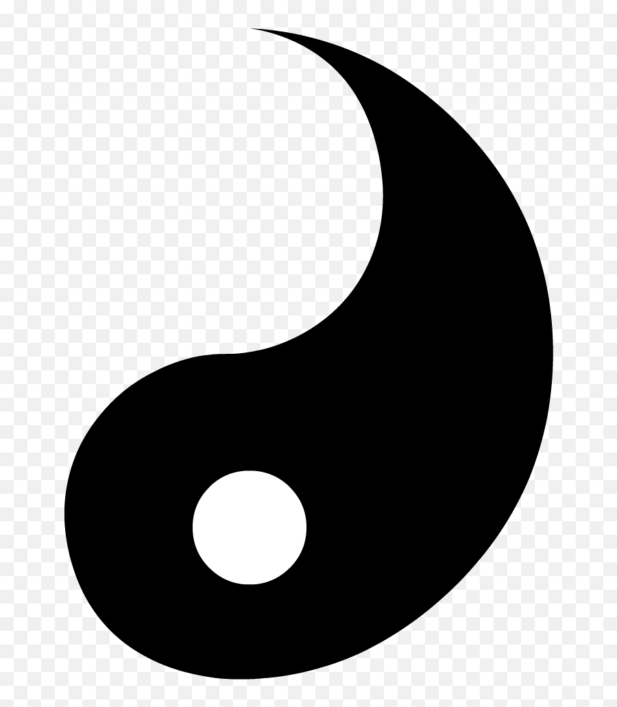 Mat - Half Yin Yang Symbol Png,Yin Yang Png