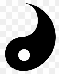 Mat - Half Yin Yang Symbol png