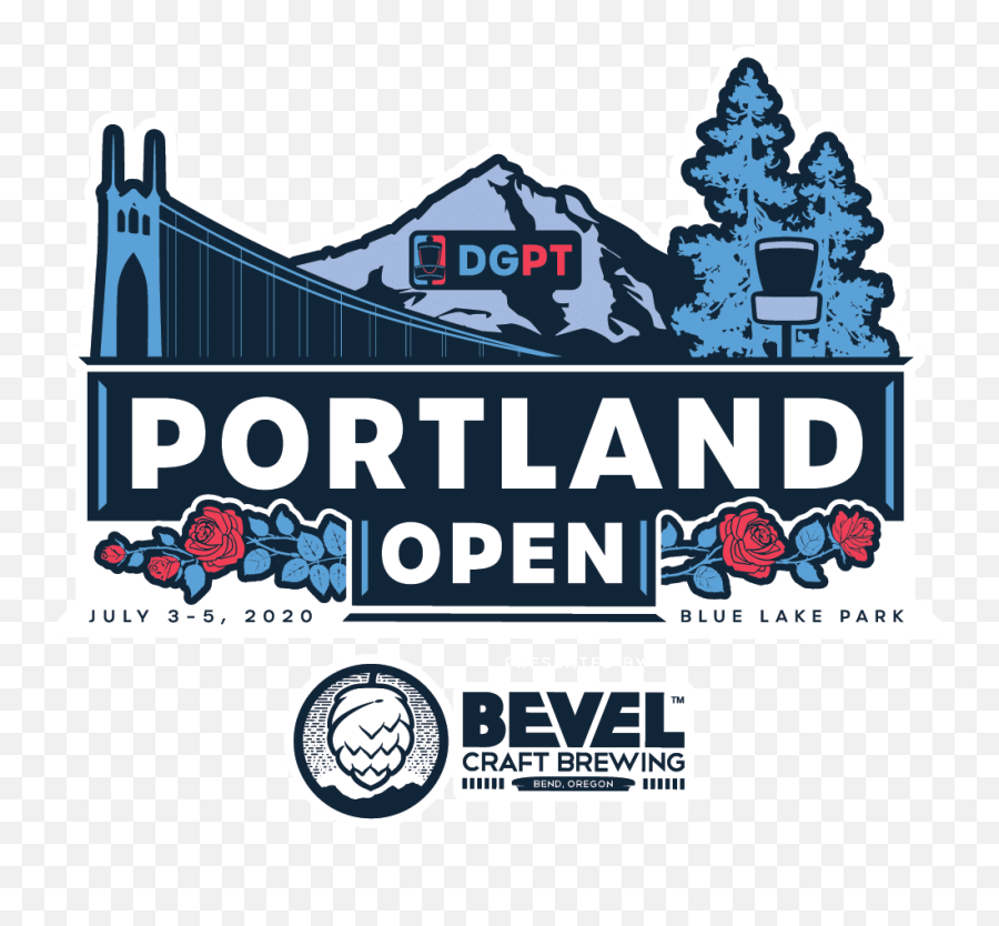 The Portland Disc Golf Open - Fiction Png,Disc Golf Logo