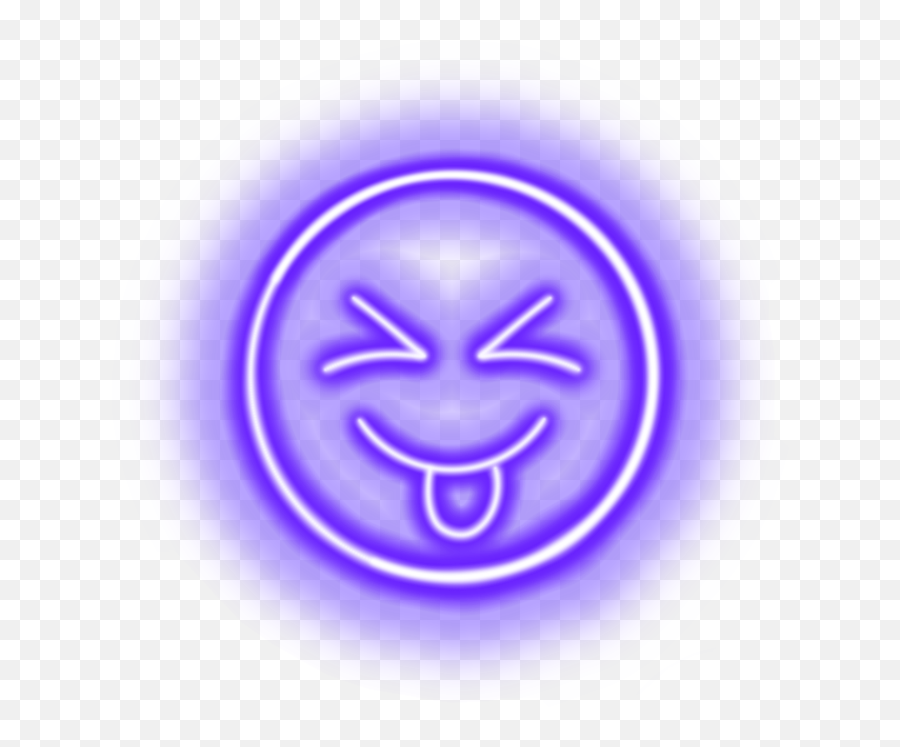 Sticker Neon Emoji Stickerart By Lissy R - Happy Png,Png Emojis