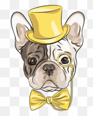 Ab225a72png 556800 Hipster Art Prints French Bulldog - Dibujo De Perritos Pintados,French Bulldog Png