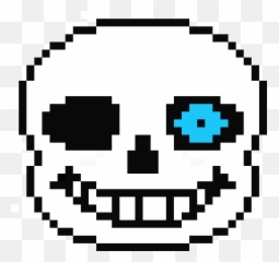 Sans Blue Eye Pixel Art Maker - Transparent Face Png