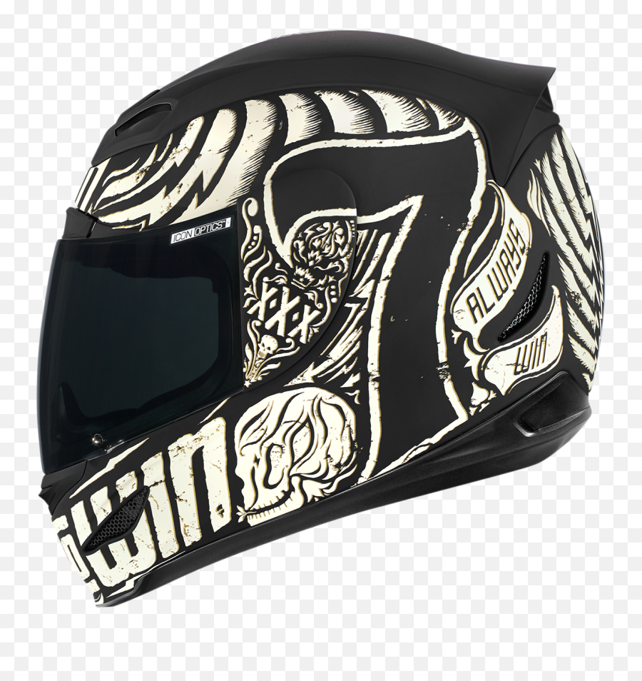 Icon Airmada Lucky Time - Black Rubatone Motorcycle Icon 7 Helmet Png,Icon Motorcycle Helmets