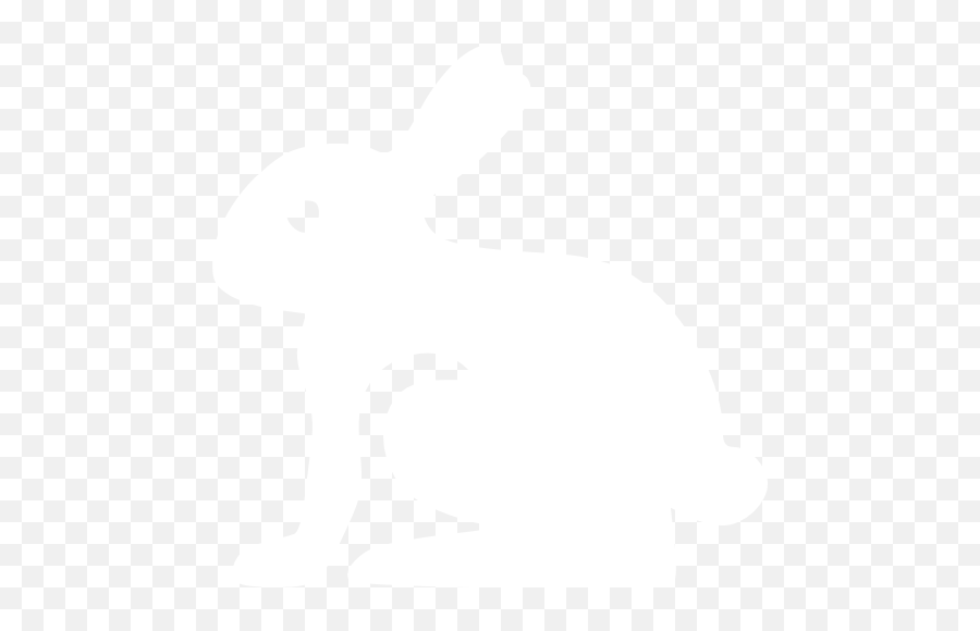 White Easter Rabbit Icon - Free White Animal Icons Easter Icon Png White,Easter Icon