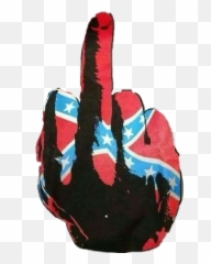 Middle Finger Png Image - Tattoo Southern Pride Rebel Flag,Rebel Flag Png