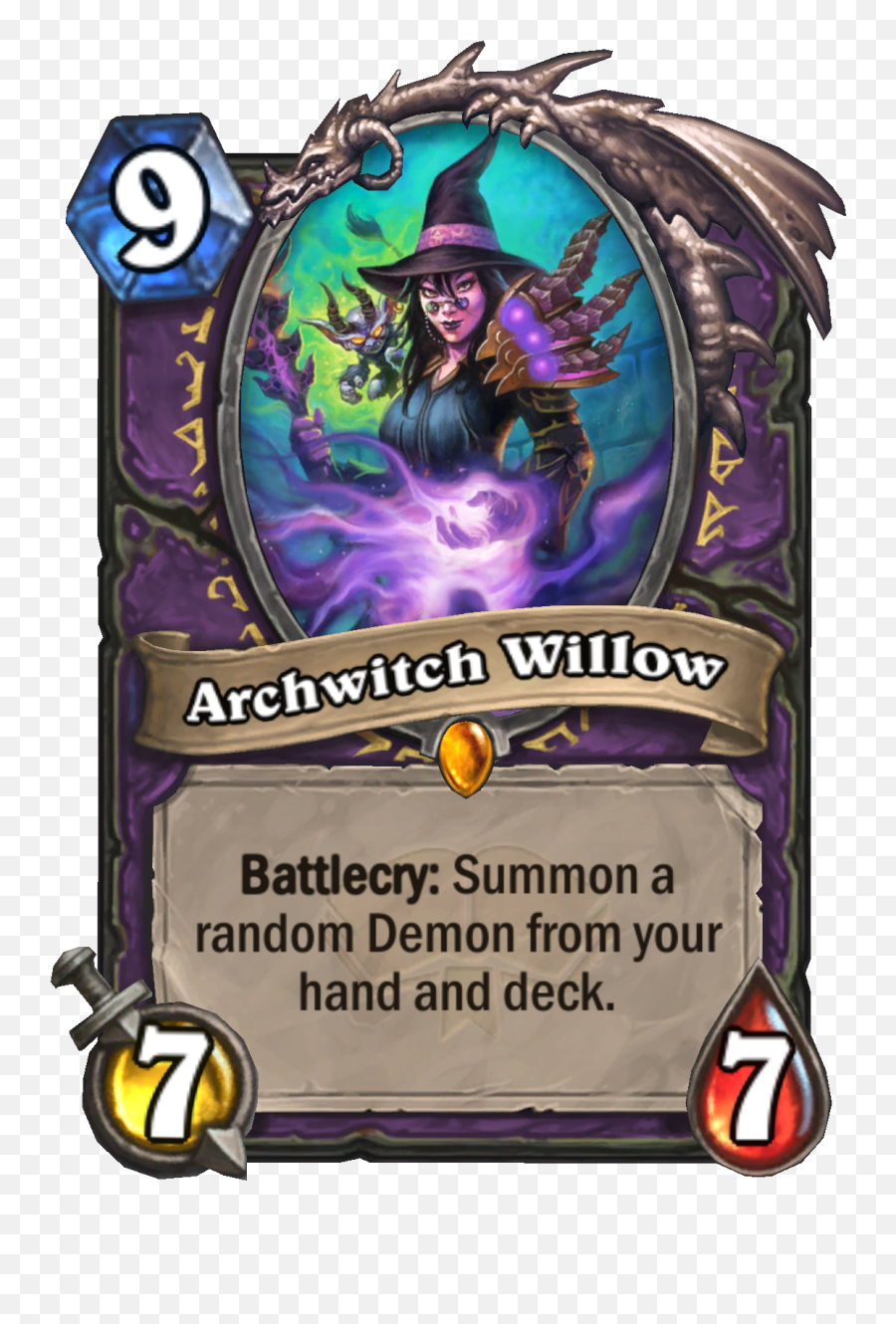 New Warlock Legendary Archwitch Willow Wildhearthstone - Warlock Legendaries Hearthstone Png,Varian Wrynn Overwatch Icon