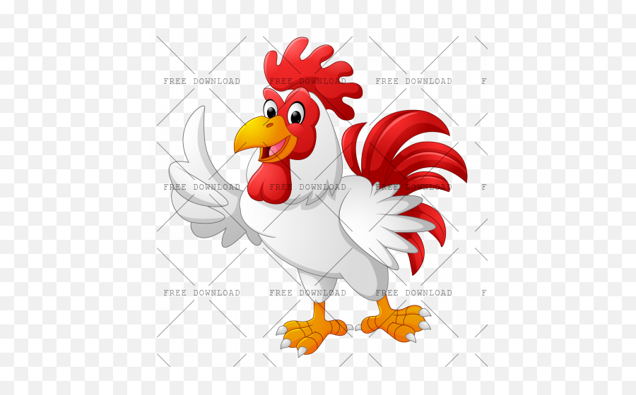 Cock Chicken Rooster Png Image With - Transparent Rooster Cartoon Png,Chicken Png