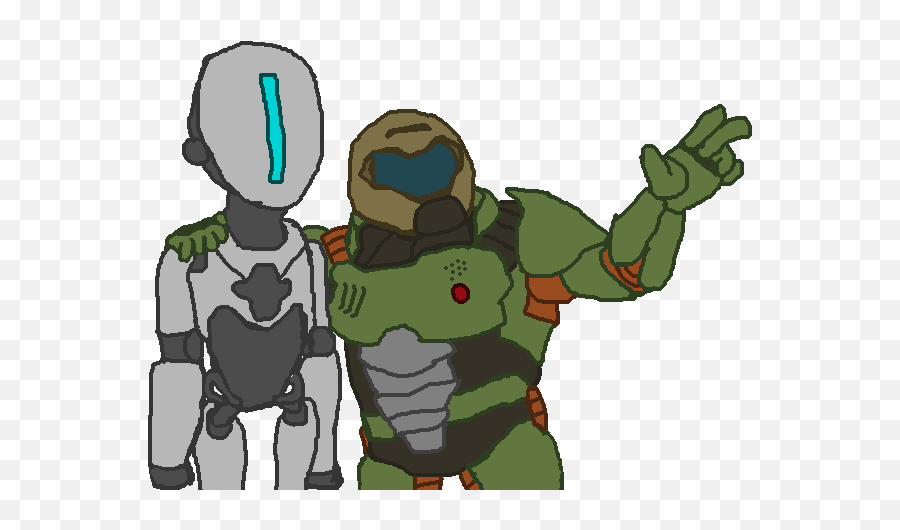 Doom Slayer And Samus Transparent Png - Doom Slayer X Samuel Hayden,Samus Png