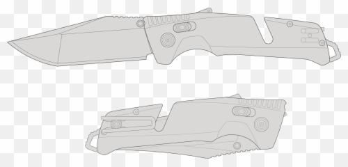 Trident At - Black u0026 Red Tanto Professional Use Assisted Language png